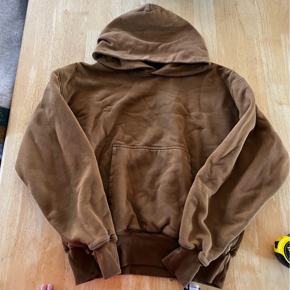 YEEZY LG Men's Chocolate Brown Hoodie - Picture 2 of 9